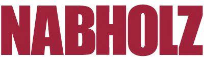 The image shows the word NABHOLZ in bold, uppercase, red letters on a white background.